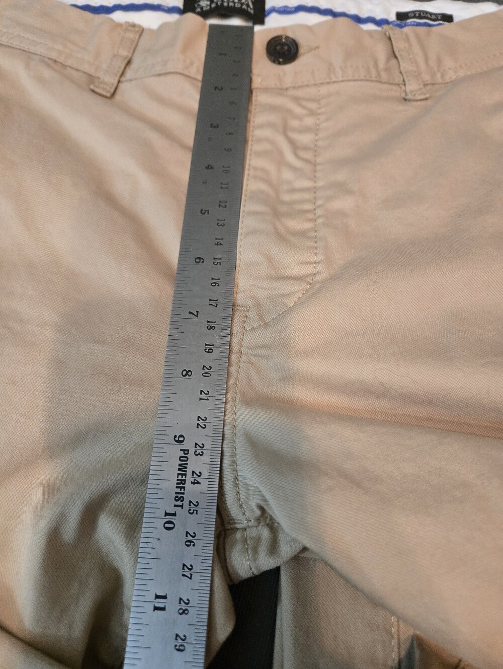 Scotch & Soda Tan Chino Pants with Branded Patch - Picture 15 of 16